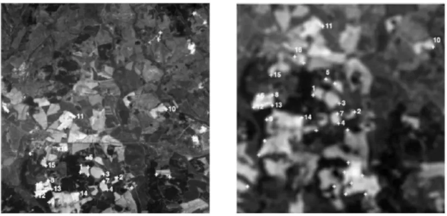 Gambar 2.8 Feature Based Method menggunakan invariant descriptior (gambar diambil  dari paper “Image Registration Methods : a Survey”) 