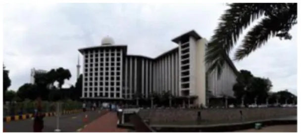 Gambar 1. Lokasi penelitian Masjid Istiqlal  Jakarta 