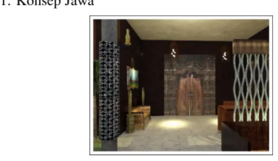 Gambar 2. Interior Jawa Modern. 