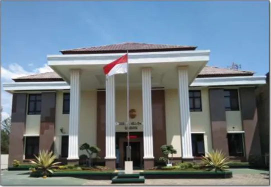 Gambar 3.1 Gedung Kantor Pengadilan Militer II-09 Bandung tampak depan 
