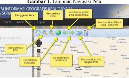 Gambar 1. Tampilan Navigasi Peta