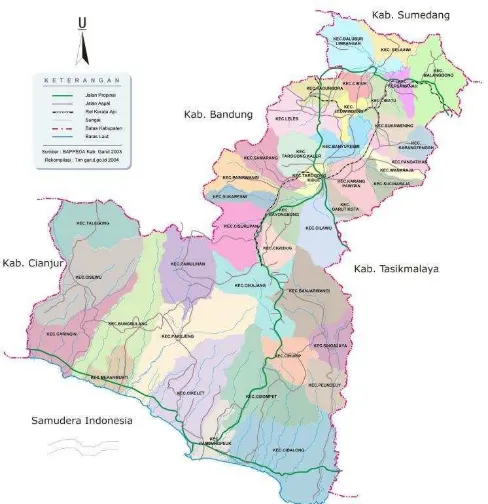 Gambar 2.3 Peta Kabupaten Garut 
