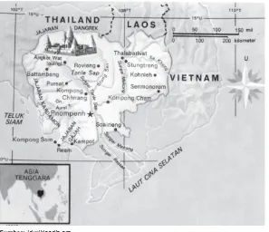 Gambar 2.11 Peta negara Kamboja