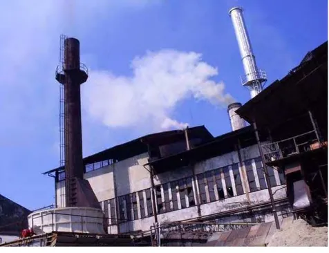 Gambar 5.14 Asap yang dikeluarkan oleh pabrik mengakibatkanpolusi udara