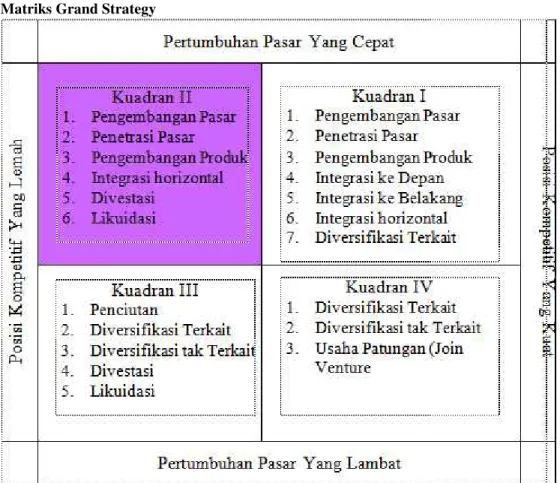Gambar 8. Matriks Grand Strategy