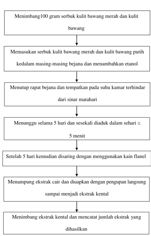 Gambar 3.5 Skema Pembuatan Ekstrak 