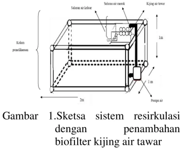 Gambar  1.Sketsa  sistem  resirkulasi 