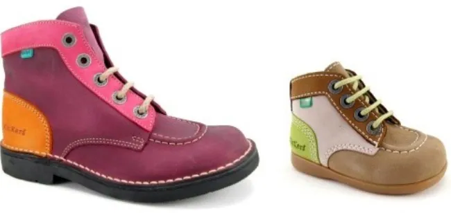 Gambar 1.2: Sepatu model Kick Hi untuk dewasa dan anak-anak.