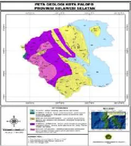 Gambar 1. Peta geologi regional Kota Palopo