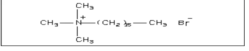 Gambar. 2.5. Rumus Molekul CTAB 