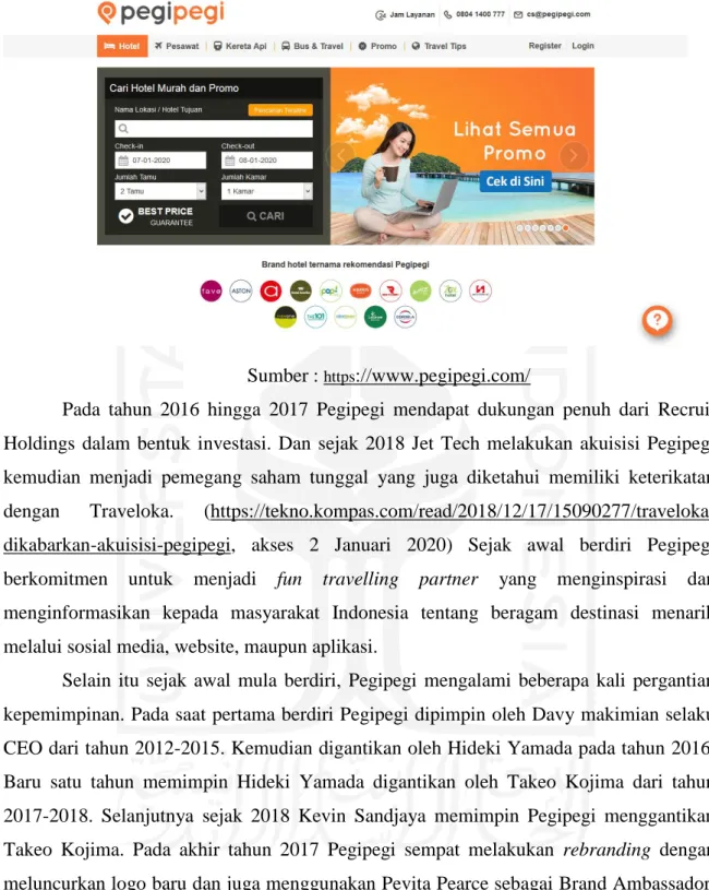 Gambar 2.2 Website Pegipegi 