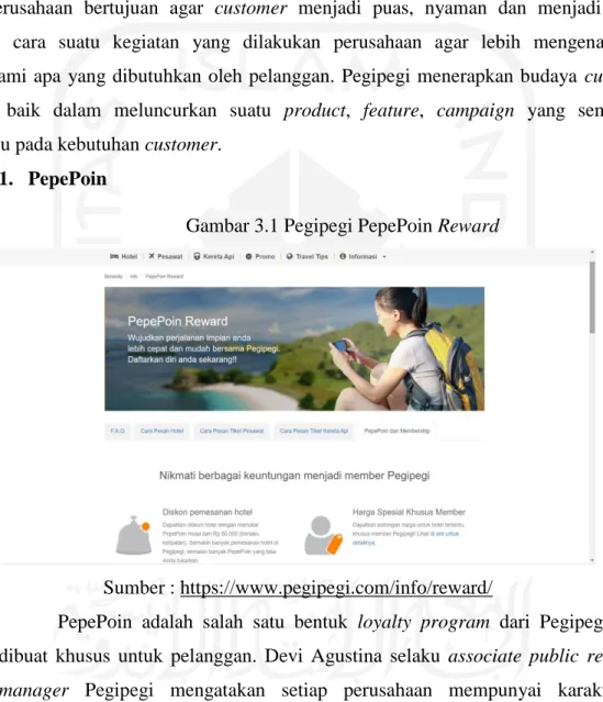 Gambar 3.1 Pegipegi PepePoin Reward  