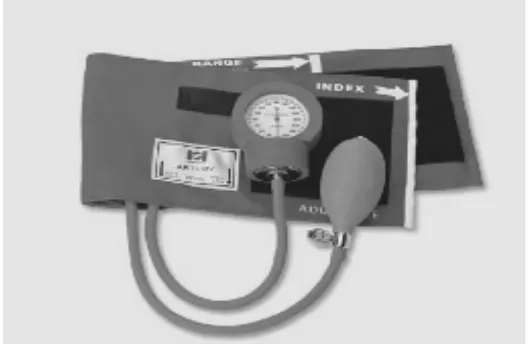 Gambar 2.5. Sphygmomanometer Pompa. (Padmawinata, 2001) 