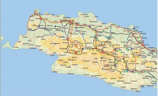 Gambar Peta Jawa Barat adalah sebagai berikut: 