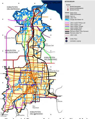 Gambar 4.4 Rencana Jaringan Jalan Kota Medan 
