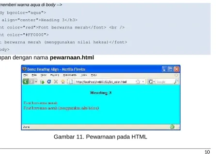 Gambar 11. Garis horizontal