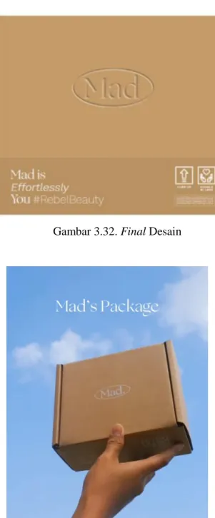 Gambar 3.33. Box Packaging yang sudah dicetak