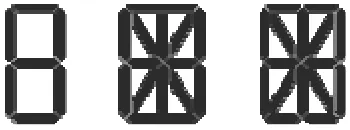figure 8-10) that are switched on in combination to create numbers. 14 and 16-segment 