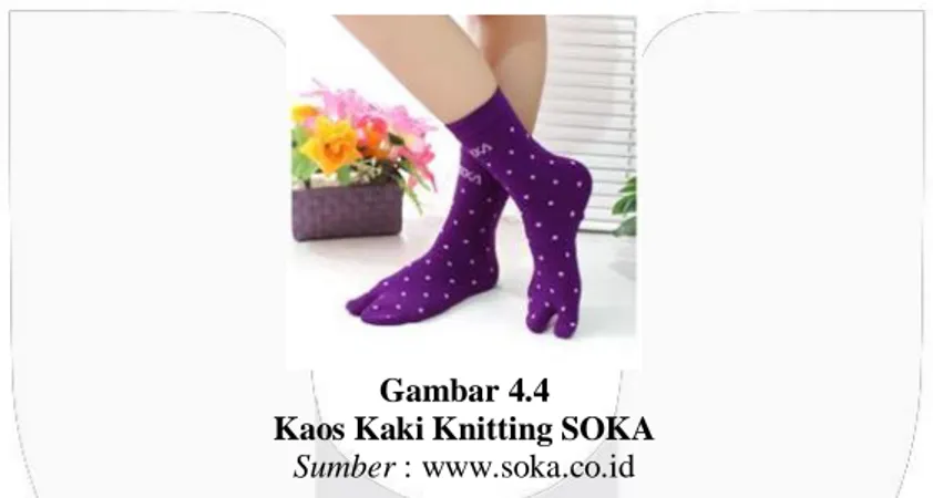 Gambar 4.4  Kaos Kaki Knitting SOKA 