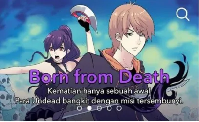 Gambar 2.12 Webtoon Born from Death  Sumber : https://sumber.com/hiburan/berita-terkini 