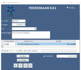 Gambar 7. Faktur Penerimaan Kas 