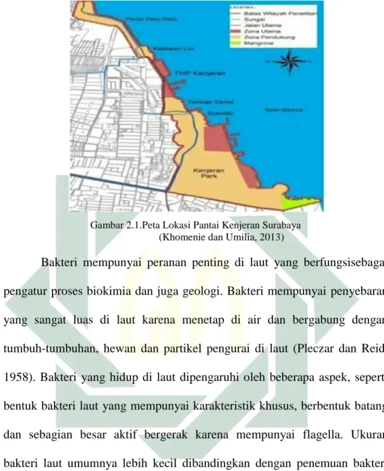 Gambar 2.1.Peta Lokasi Pantai Kenjeran Surabaya 