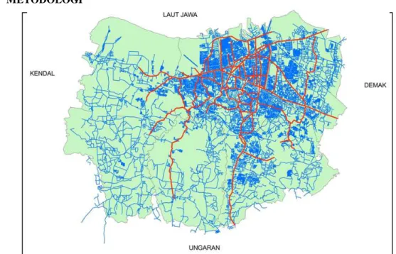 Gambar 1. Daerah Penelitian Kota Semarang  II.1.   Alat dan Bahan 