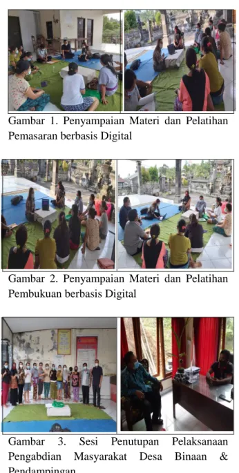 Gambar  2.  Penyampaian  Materi  dan  Pelatihan  Pembukuan berbasis Digital 
