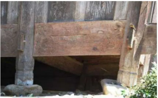 Gambar 1. Konstruksi Tapak Bilik Padi 