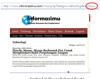 Gambar 3.16 ID yang Berbentuk Base64 