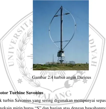 Gambar 2.4 turbin angin Darieus 