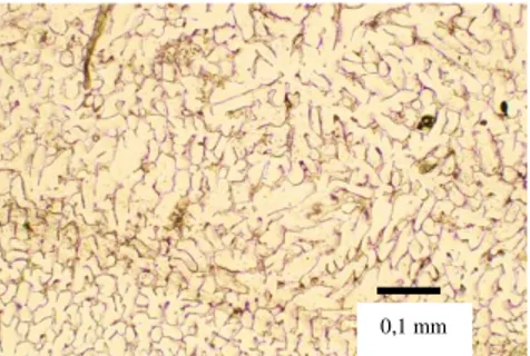 Gambar  2.Mikrostruktur  paduan  Zr-1%Sn         1%Nb1%Fe0,1%Mo non anil                     