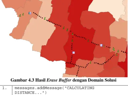 Gambar 4.3 Hasil Erase Buffer dengan Domain Solusi 