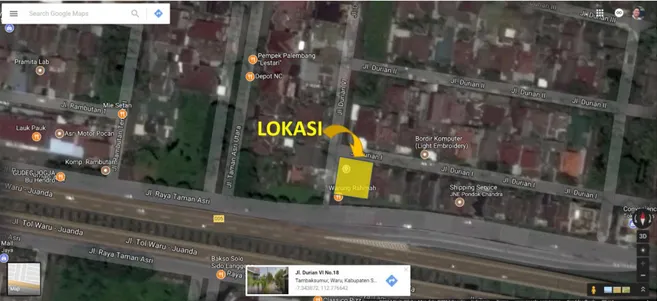 Gambar 4. Lokasi lahan rumah tinggal 