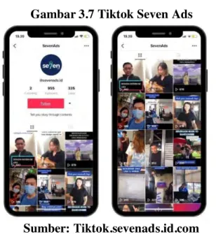 Gambar 3.7 Tiktok Seven Ads 