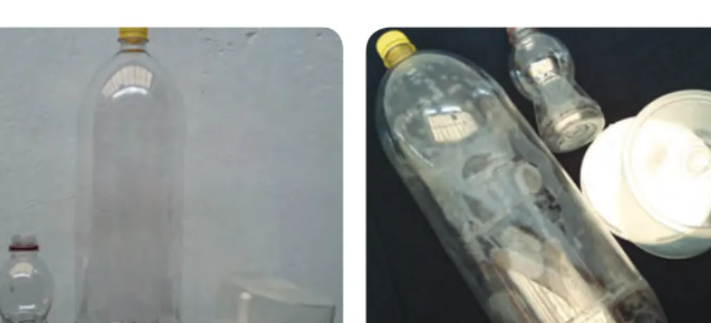 Gambar 1.17 Limbah botol minuman dan  tempat CD