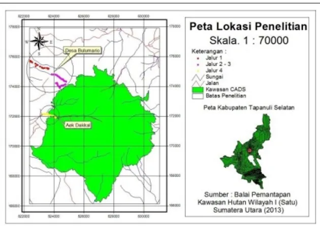 Gambar 1. Peta lokasi penelitian 