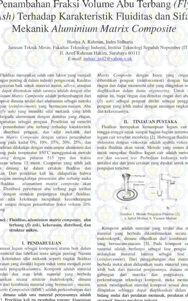 Gambar 1. Metode Pengujian Fluiditas [2].