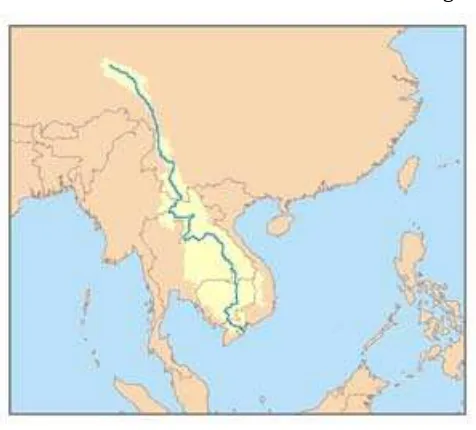 Gambar 1. Peta Subkawasan Mekong 