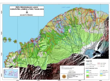Gambar 4.8 Peta Penggunaan Lahan Kab.  Lombok Utara 