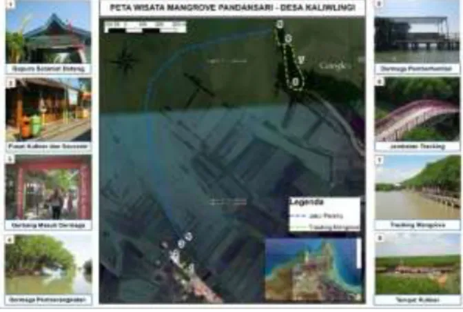 Gambar  2  Peta  Wisata  Desa  Wisata  Mangrove Sari 