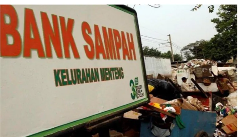 Gambar 1. Bank sampah di Kelurahan Menteng Jakarta Pusat 