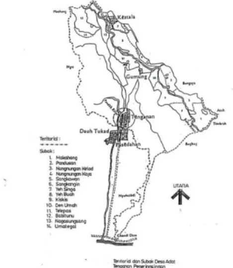 Gambar 2.2. Peta Kabupaten Karangasem  Mata Pencaharian Masyarakat Desa Tenganan  Pagringsingan 