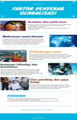 Gambar 1. Media Infografis materi Globalisasi kelas XII IPS Tahun 2020/2021 