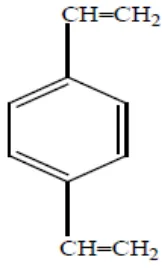 Gambar 2.5. Struktur divinilbenzene (p-1,4-divinilbenzene), (Bleckley,1983) 