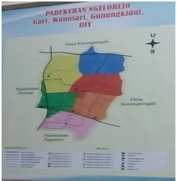 Gambar 1. Peta Dusun Ngelorejo