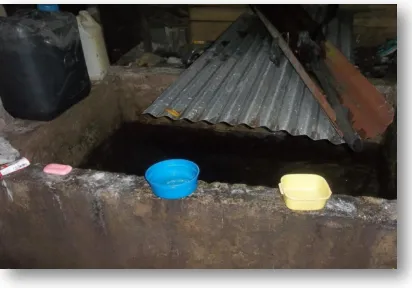 Gambar 17. Tempat penampungan air hujan di gunakan sebagai sumber air bersih rumah tangga 