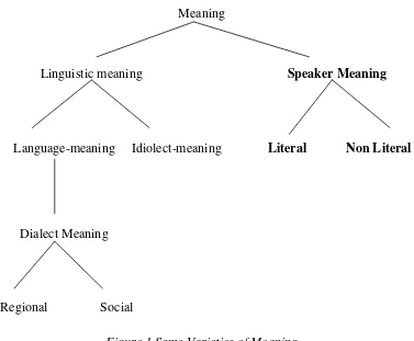 Figure 1 Some Varieties of Meaning 