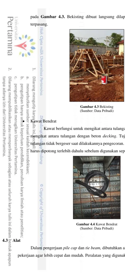Gambar 4.4 Kawat Bendrat  (Sumber: Data Pribadi)