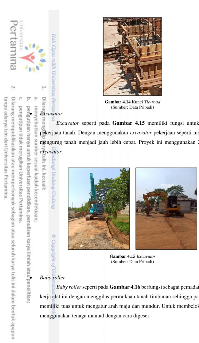Gambar 4.15 Excavator  (Sumber: Data Pribadi) 